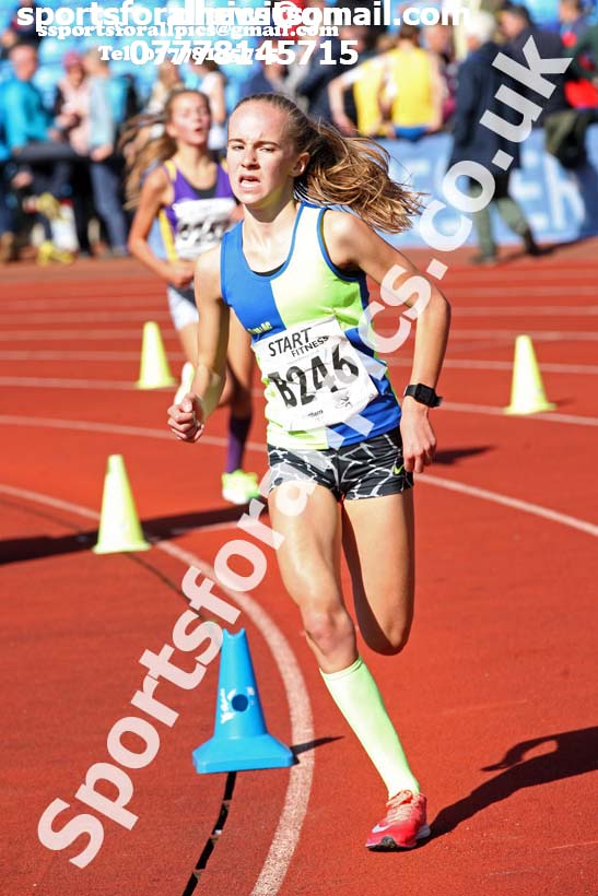 Girls under-15s  Northern 3 Stage Road Relay, SportsCity, Manchester. Photo: David T. Hewitson/Sports for All Pics